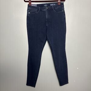 NWT J. Jill Womens High Rise Denim Leggings Jeans Pants Deep Marine 10 Large New